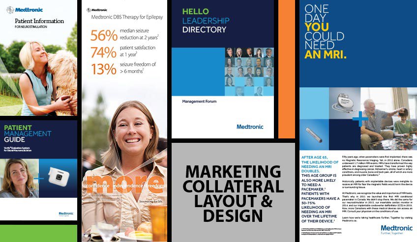 Medtronic Marketing Collateral Layout and Design